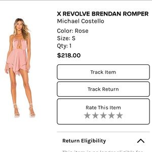 Michael Costello Rose Romper Small